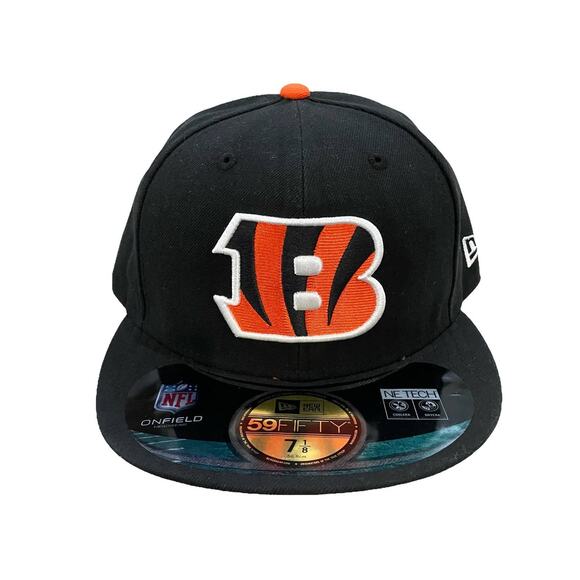 New era Cincinnati Bengals Fitted Hat 7 1/8 - Picture 1 of 4